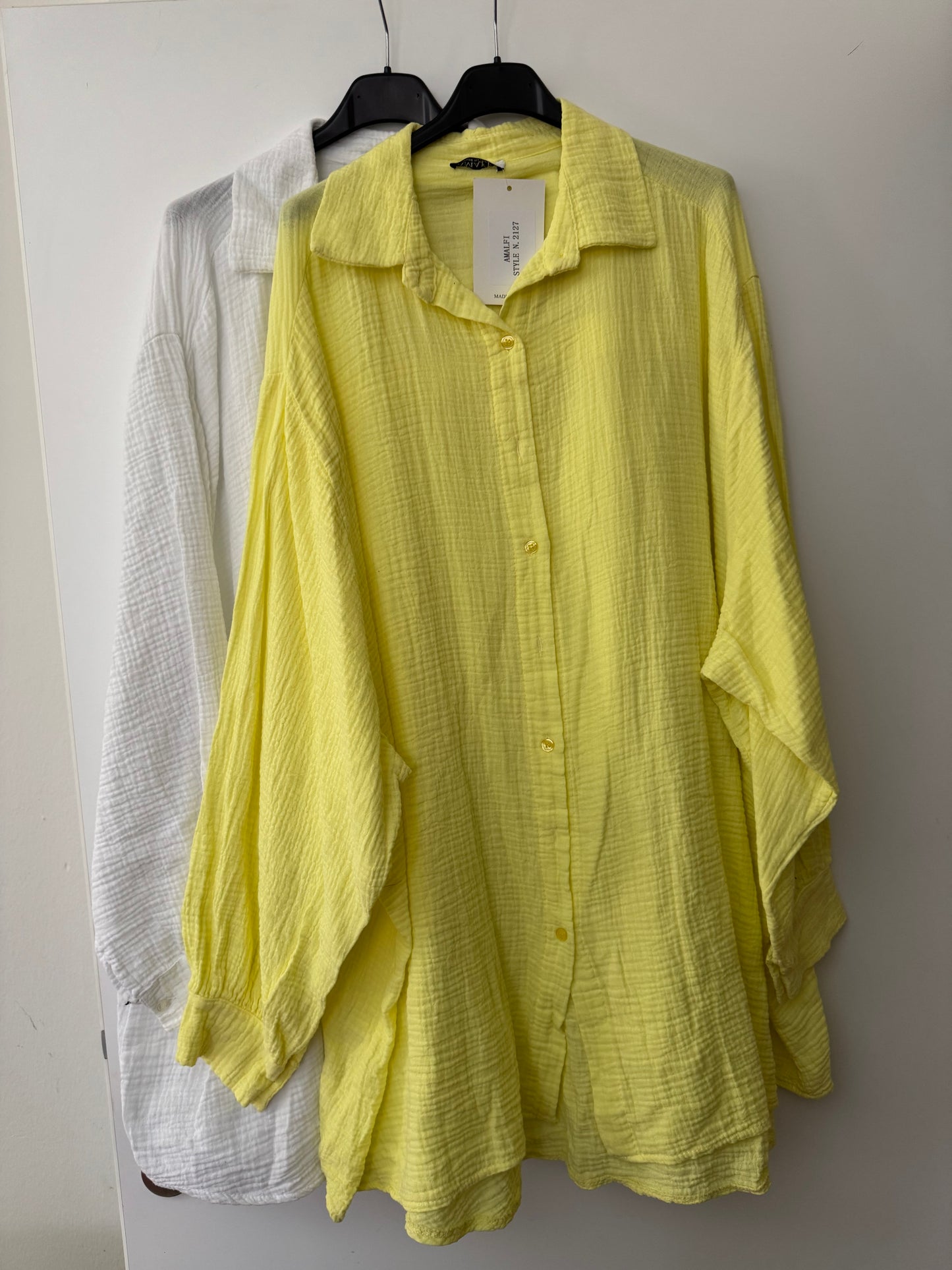 Musselin Bluse lang