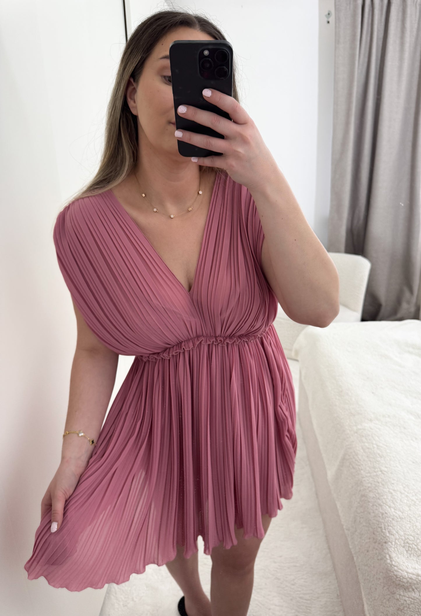 Kleid Plissee