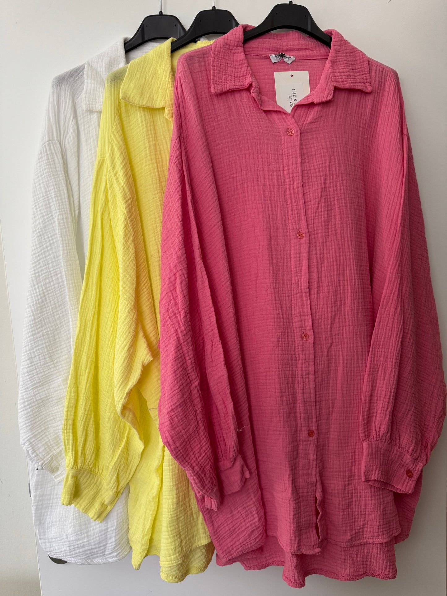 Musselin Bluse lang